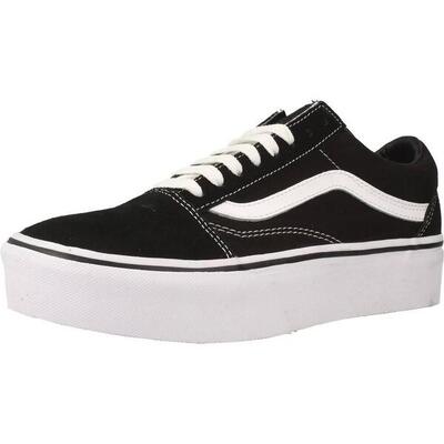 Sneakers vans model old skool platform kleur zwart