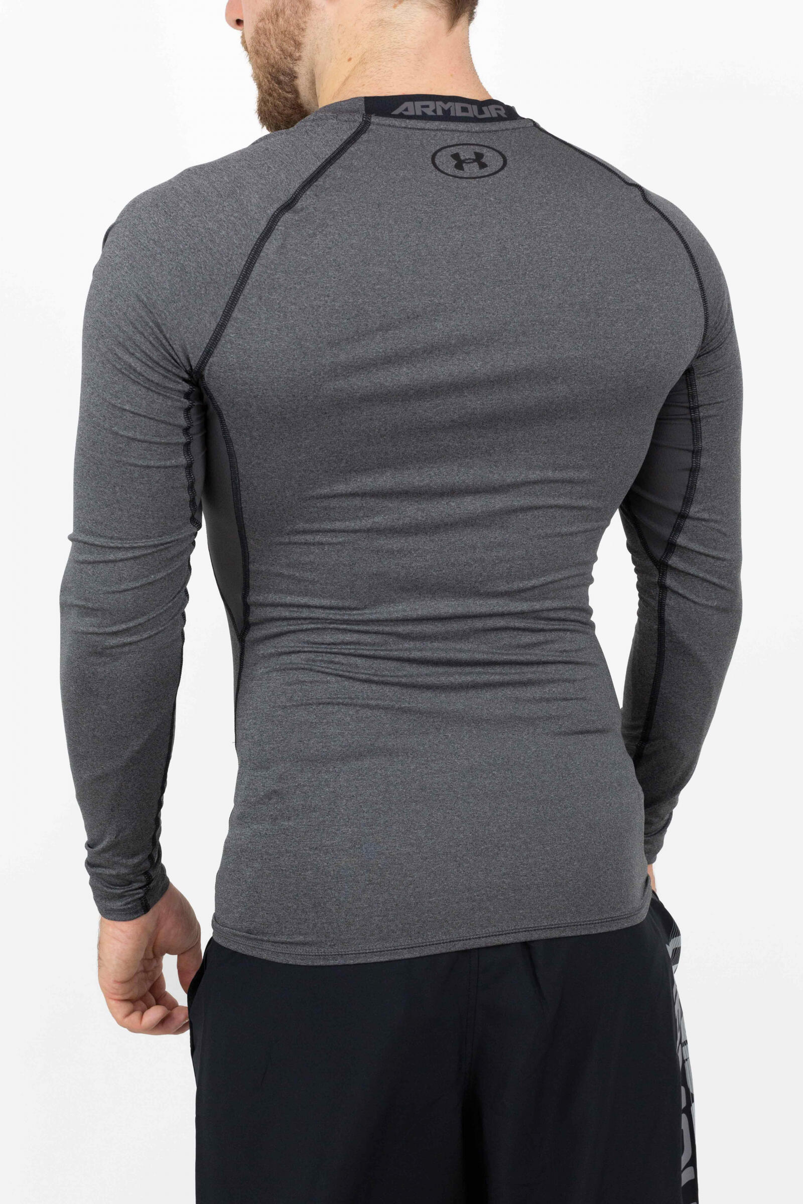 Under Armour Camiseta De Manga Larga Heatgear Armour Gris 3/4