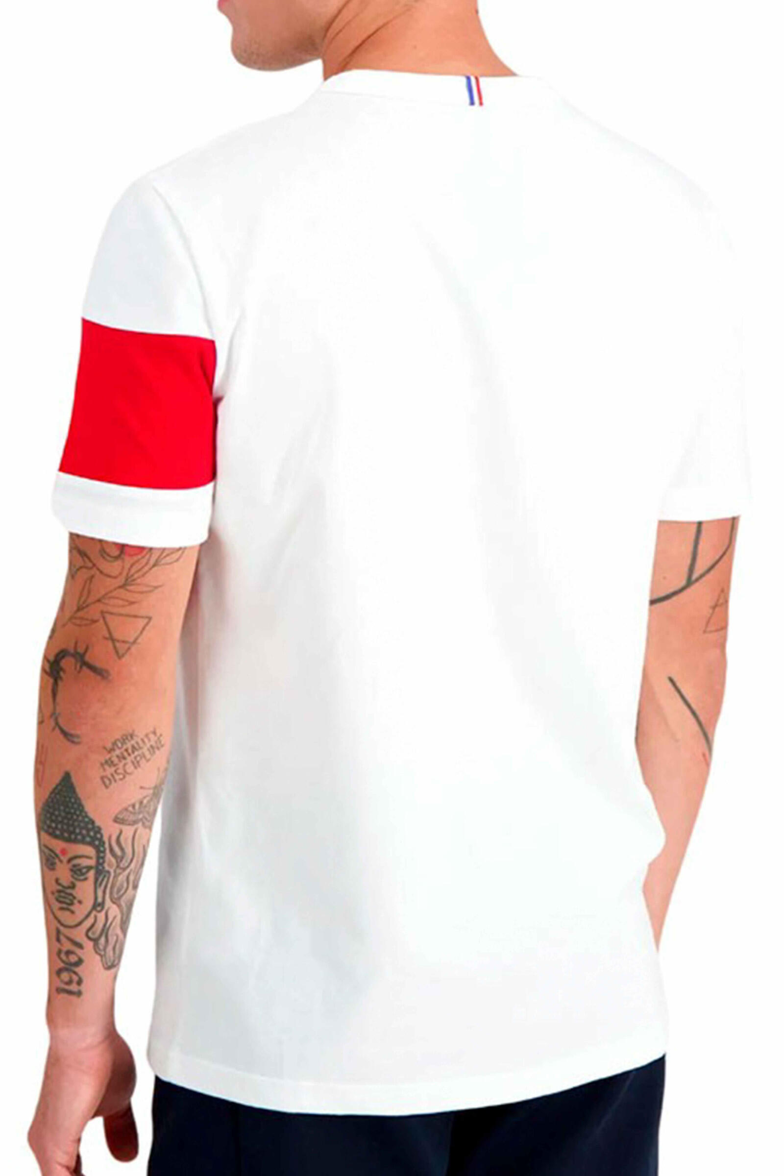 Camiseta de Manga Corta Hombre Le coq sportif 2310012 Blanco 4/4