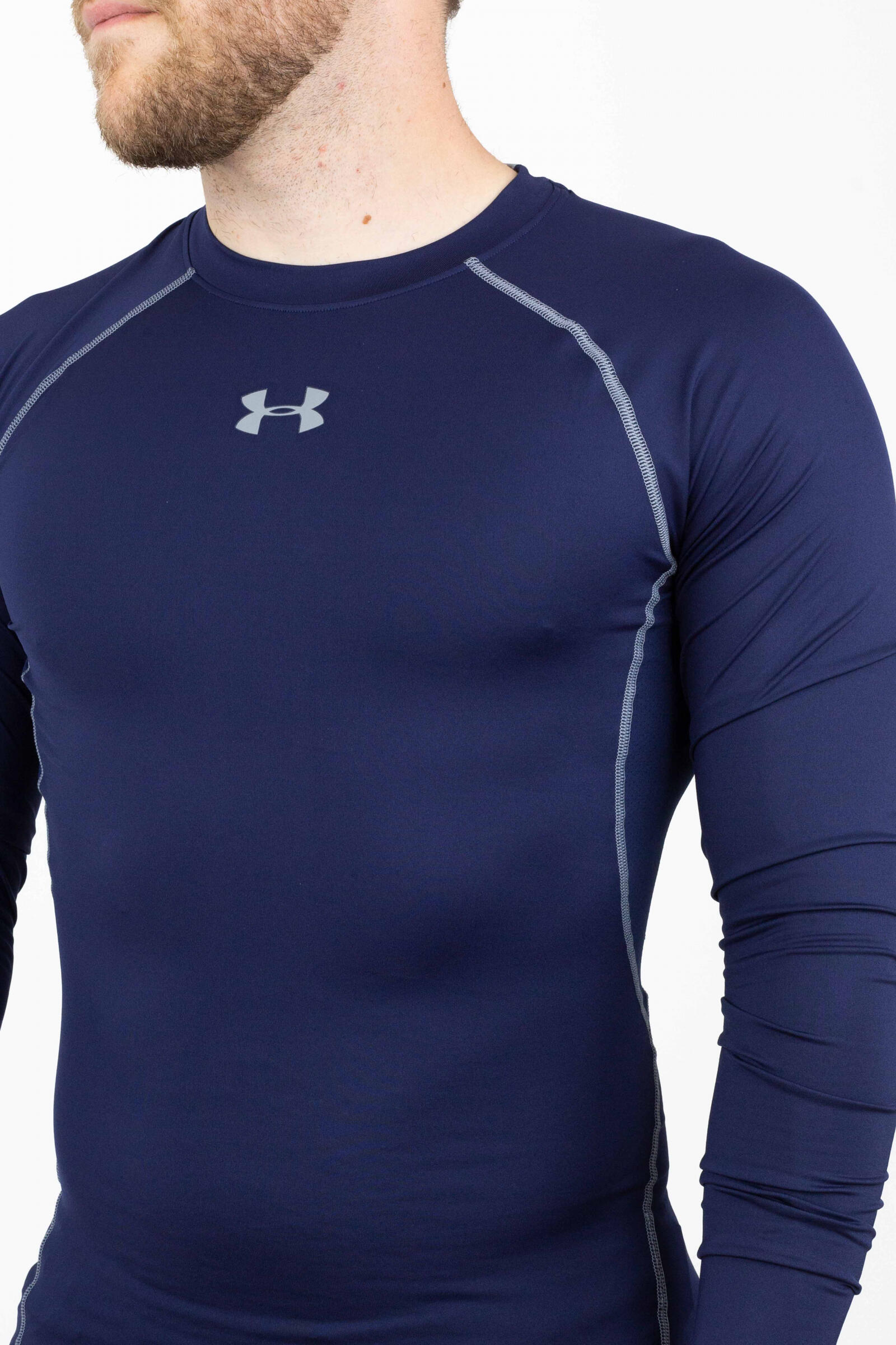 Under Armour Camiseta De Manga Larga Heatgear Armour Azul 4/4