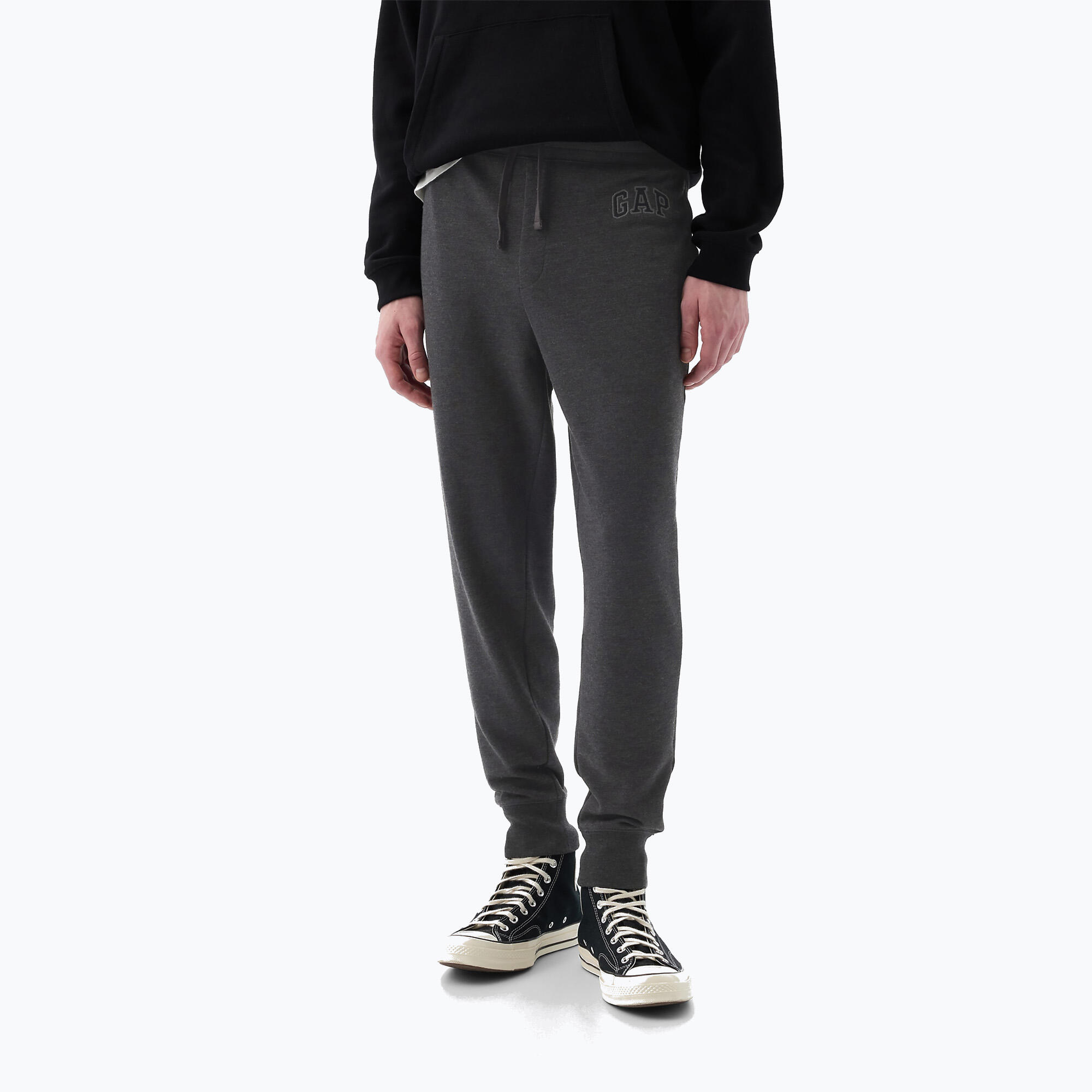Pantaloni bărbați GAP Heritage French Terry Loggo Jogger