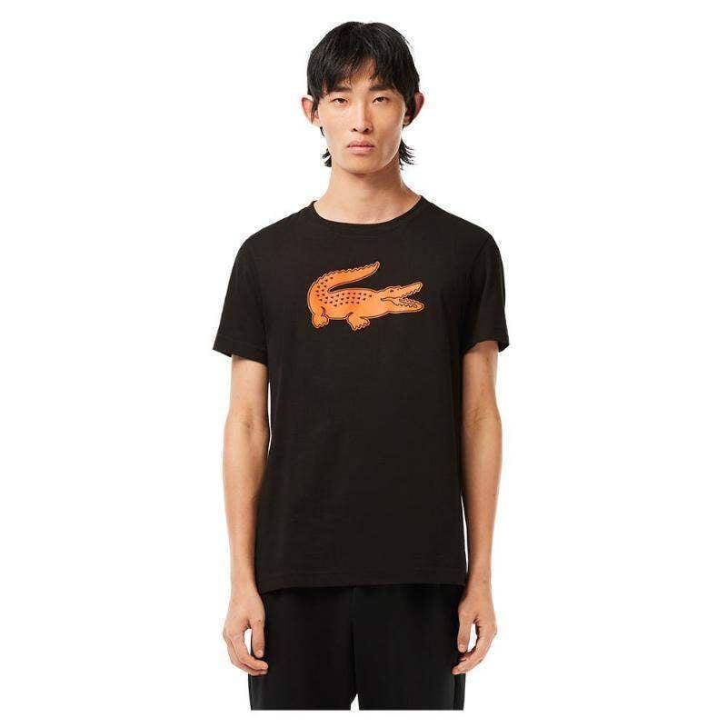 Lacoste Camiseta Sport Negro/naranja 4/5
