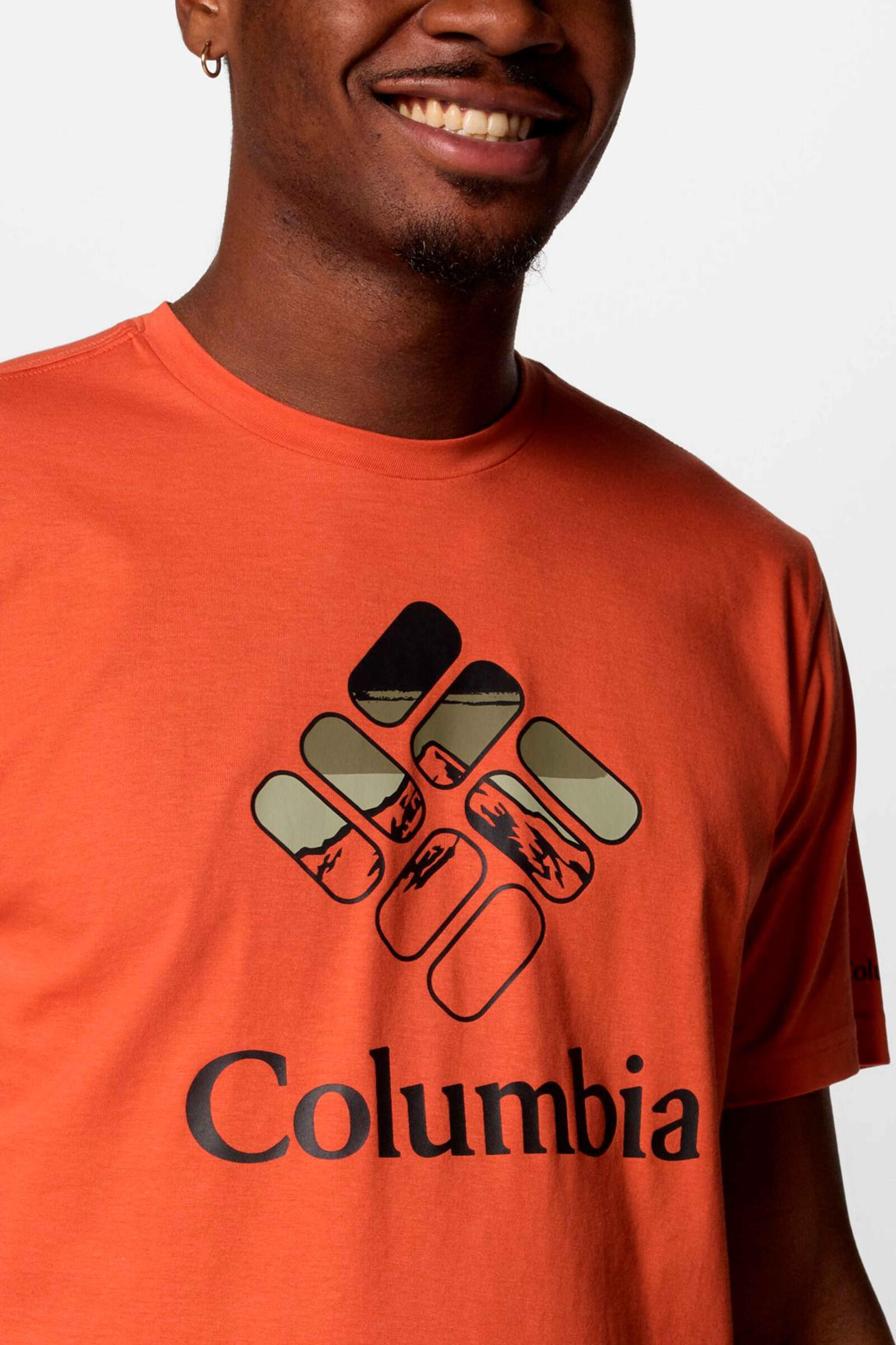 Columbia Camiseta Rapid Ridge Rojo 5/5