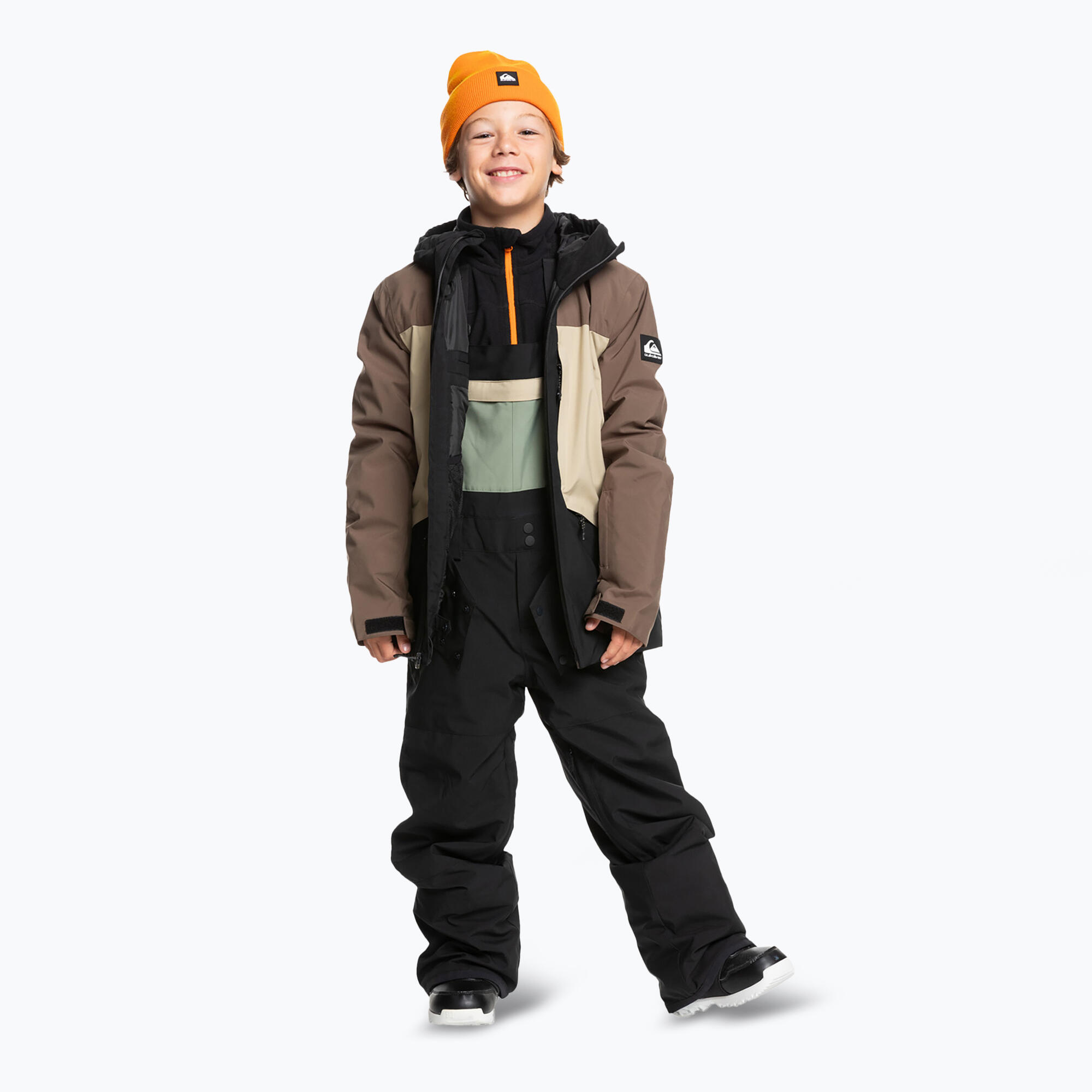 Pantaloni da snowboard per bambini Quiksilver Mash Up Bib 2/5