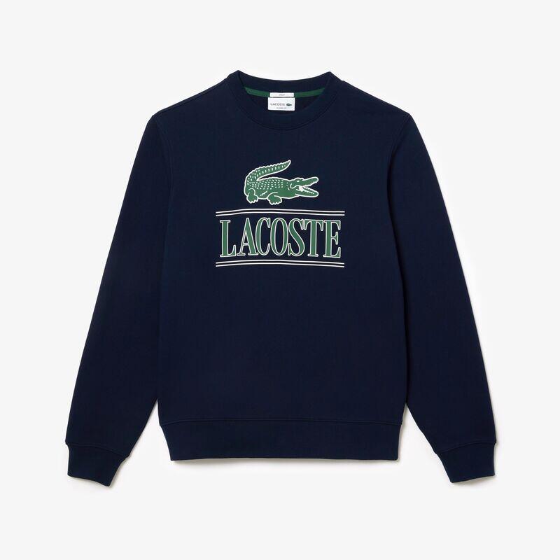 Sudadera Azul Marino Lacoste sin capucha Jogger 3/4