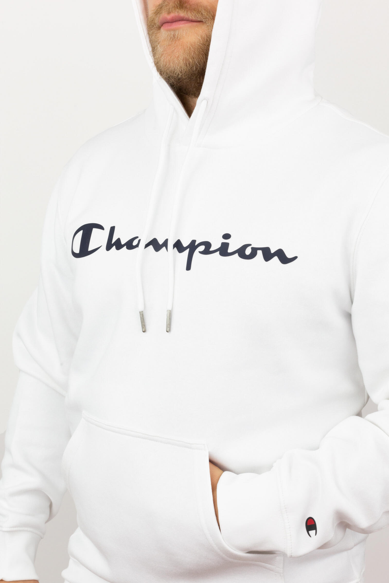 Champion Sudadera Champion Big Logo Blanco 4/4