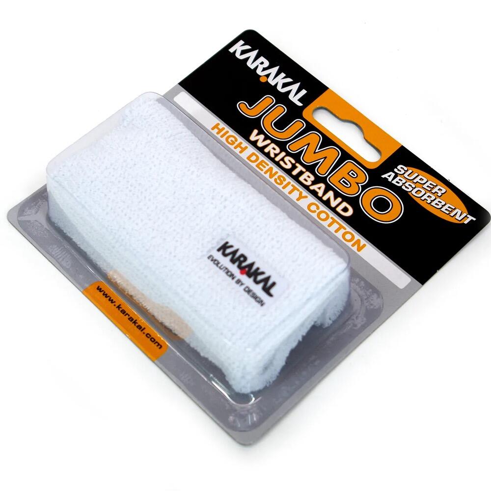 Karakal Jumbo Wristband 1 Pack - White 2/5