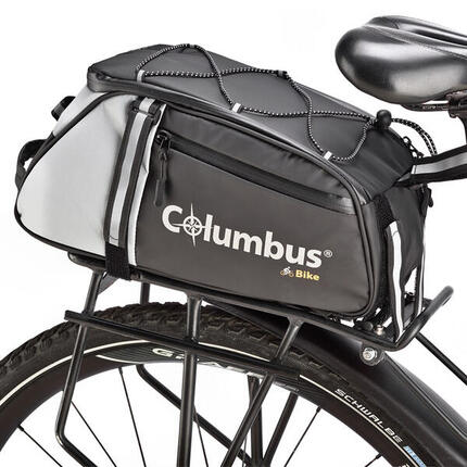 Sacoche de porte Bagage Columbus Trunk bag 8 L Noire et Grise