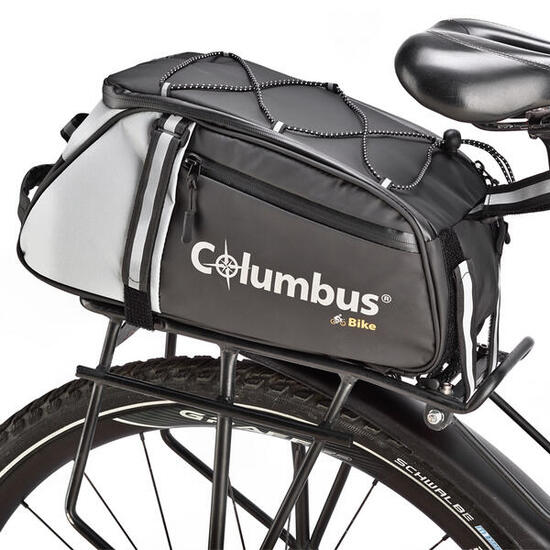 Sacoche de porte Bagage Columbus Trunk bag 8 L Noire et Grise