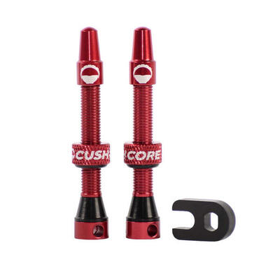 Cushcore tubeless ventiel - 44mm (paar) - rood