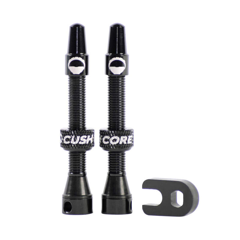 CUSHCORE Valvola tubeless Cushcore - 44 mm (coppia) - nera
