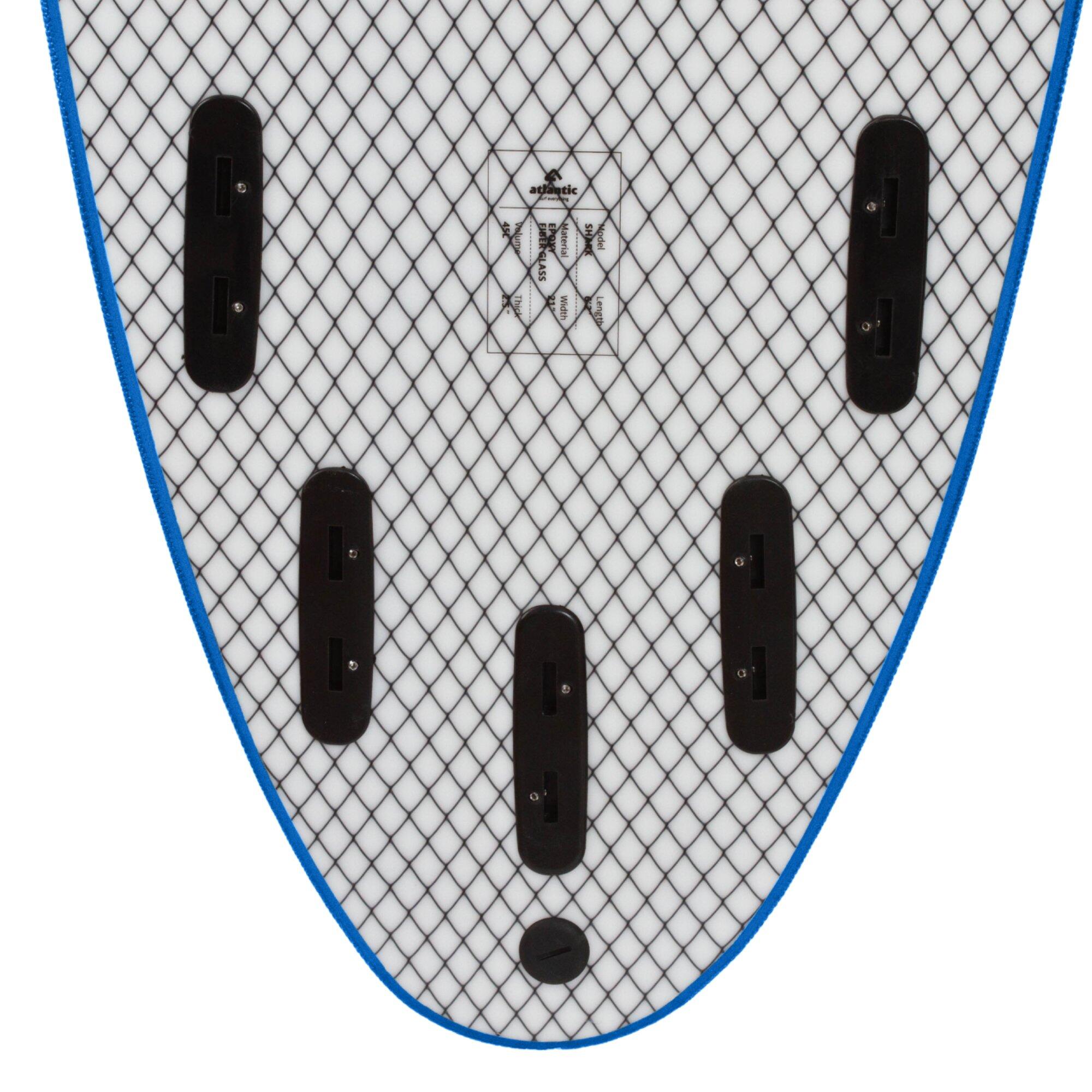 Deska surfingowa Softboard - Shark - epoksydowa + szklane - 6'6"x21"x2.75" - 48L