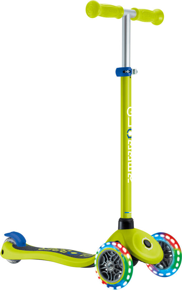 Globber Mini tRougetinette | Primo Lights | Lime vert - Navy blue 2/7