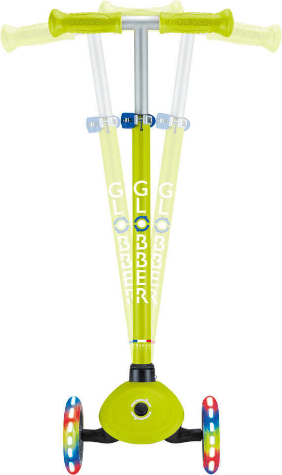 Globber Mini tRougetinette | Primo Lights | Lime vert - Navy blue 6/7