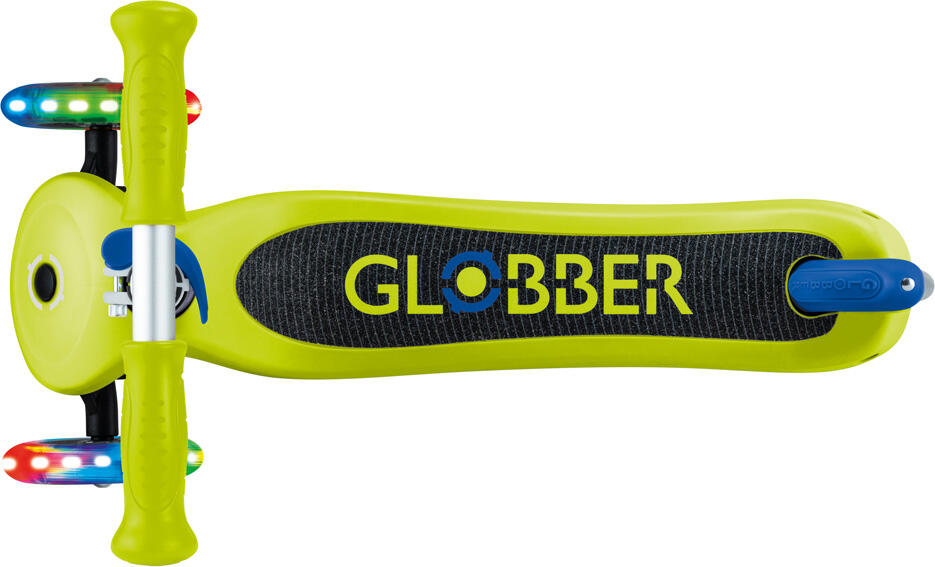 Globber Mini tRougetinette | Primo Lights | Lime vert - Navy blue 7/7