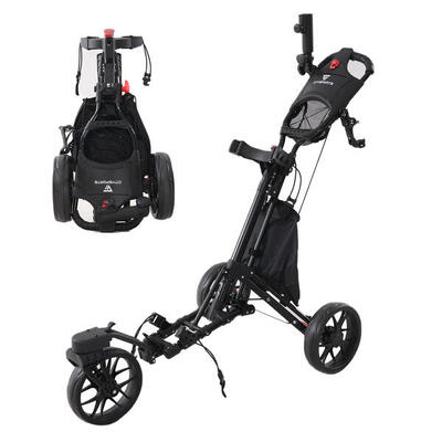 Carrello da golf pieghevole a 3 ruote nero 360° BC3
