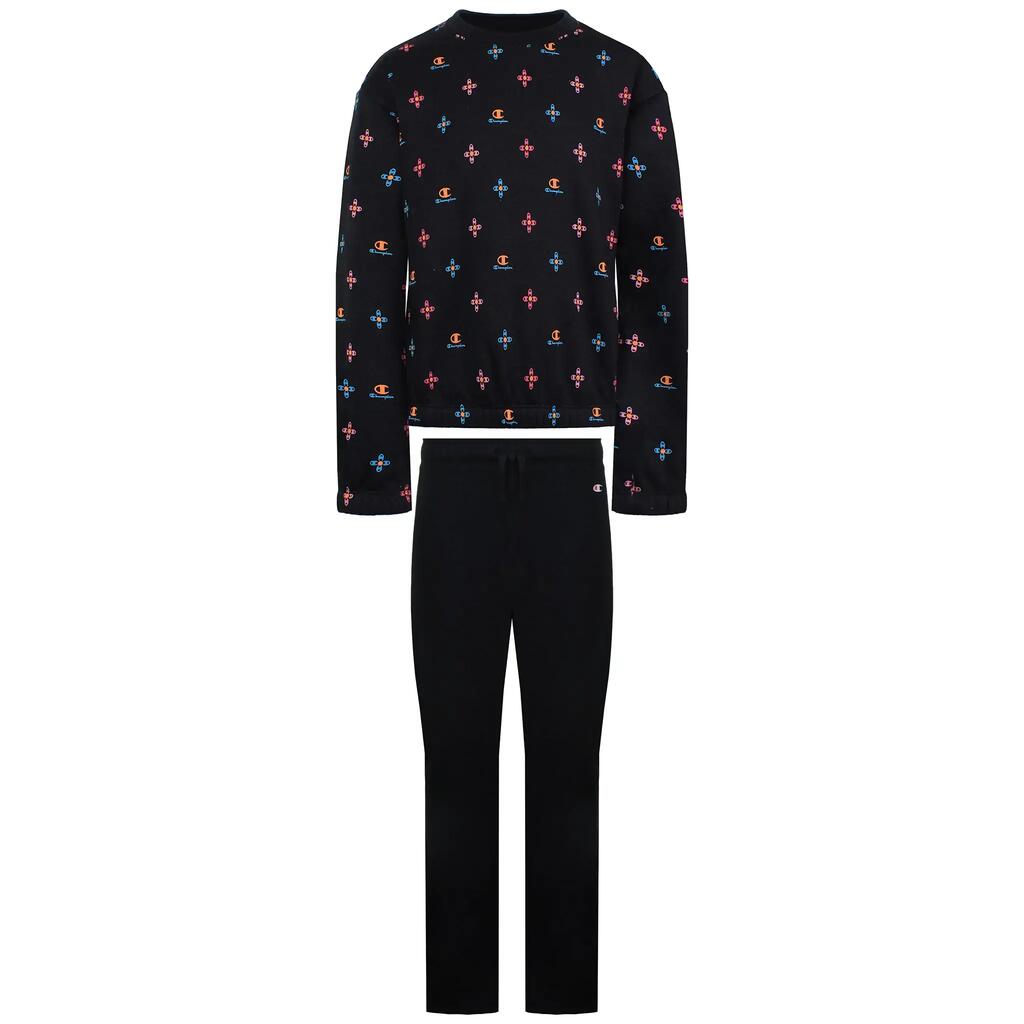 Champion Mini Logo Kids Black Tracksuit