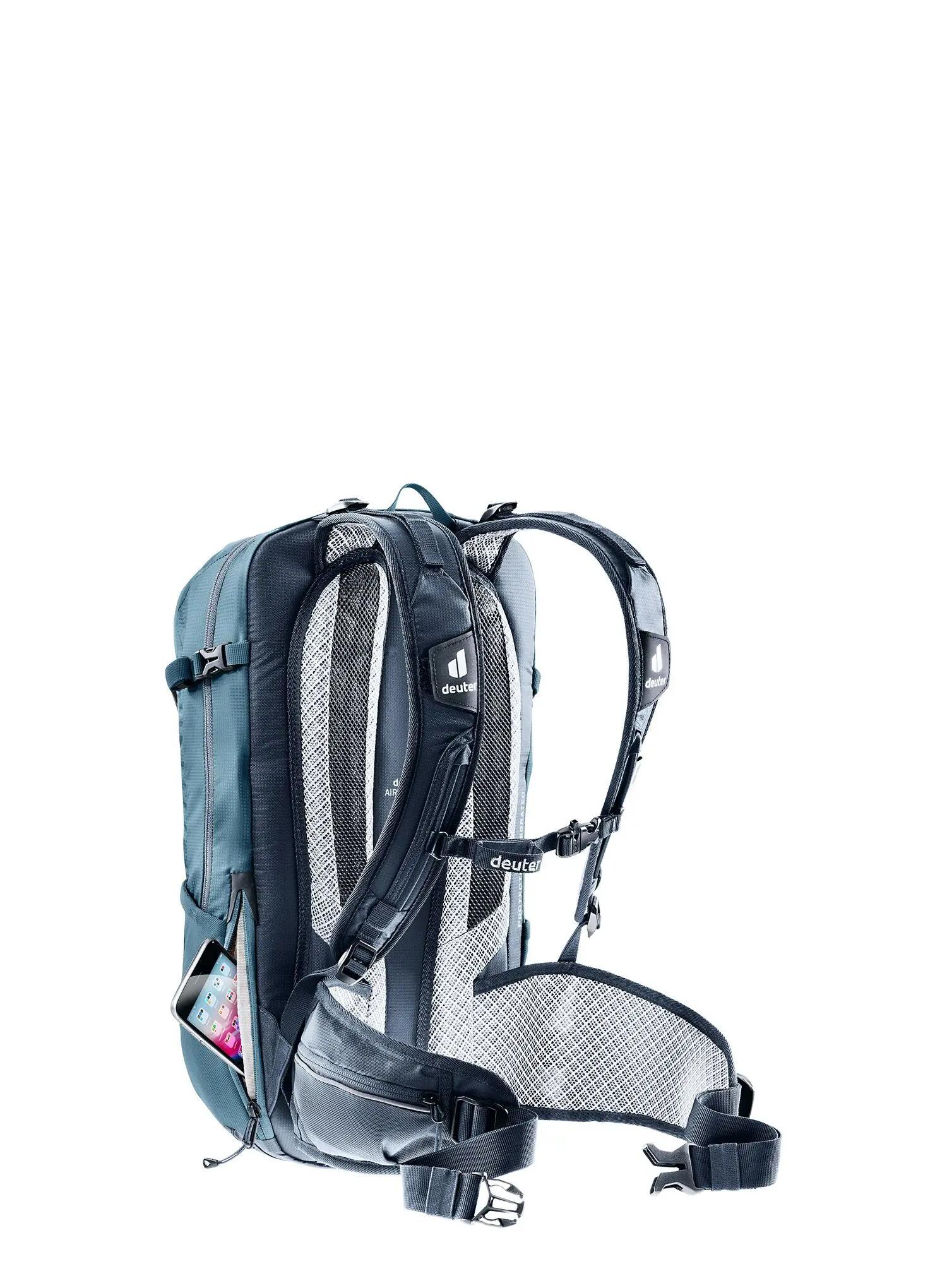 Sac à dos VTT Deuter Flyt 14 L with ventilated back, TÜV/GS Atlantique Ink 2/7