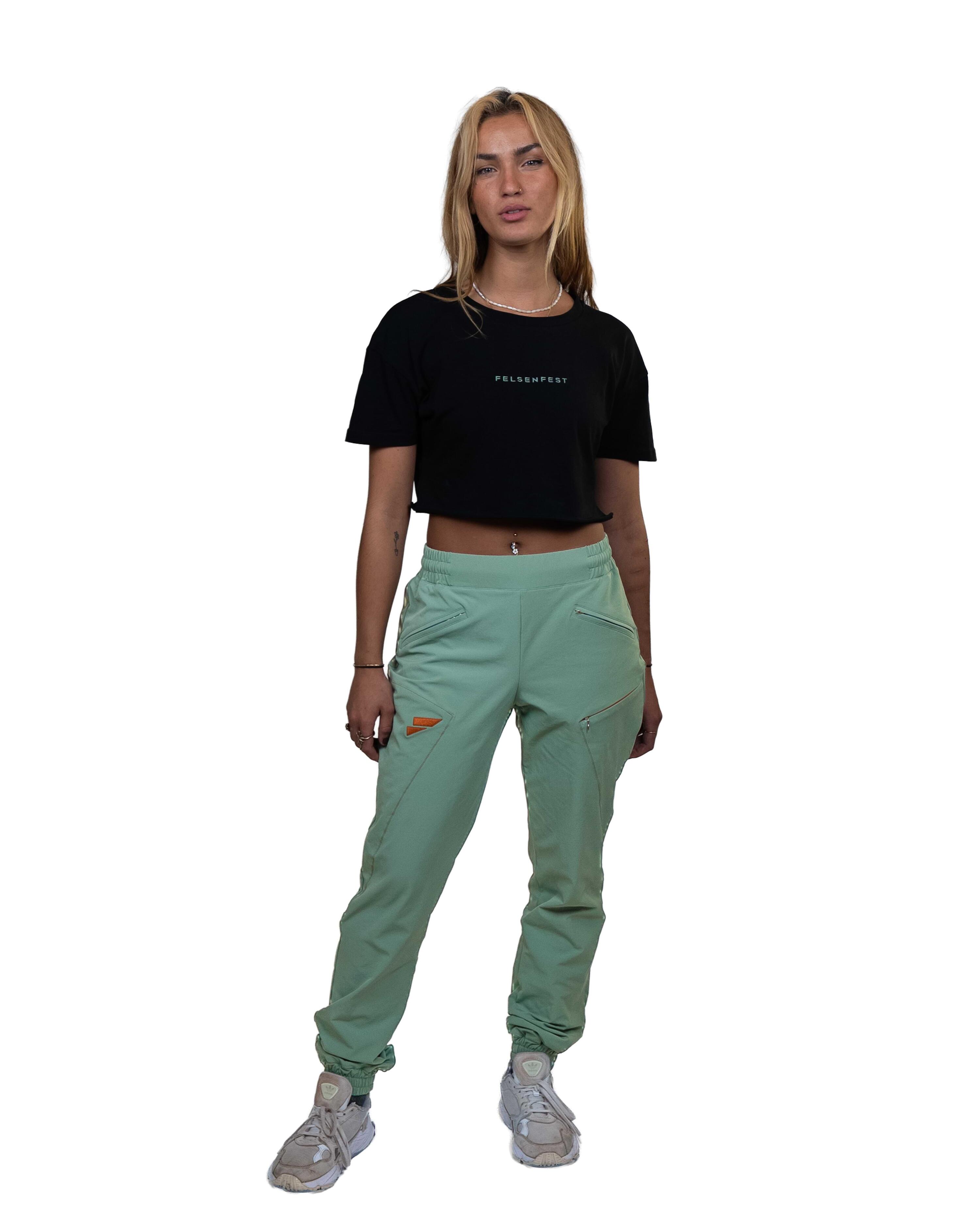 Boulderhose Türkis Frauen 4/7