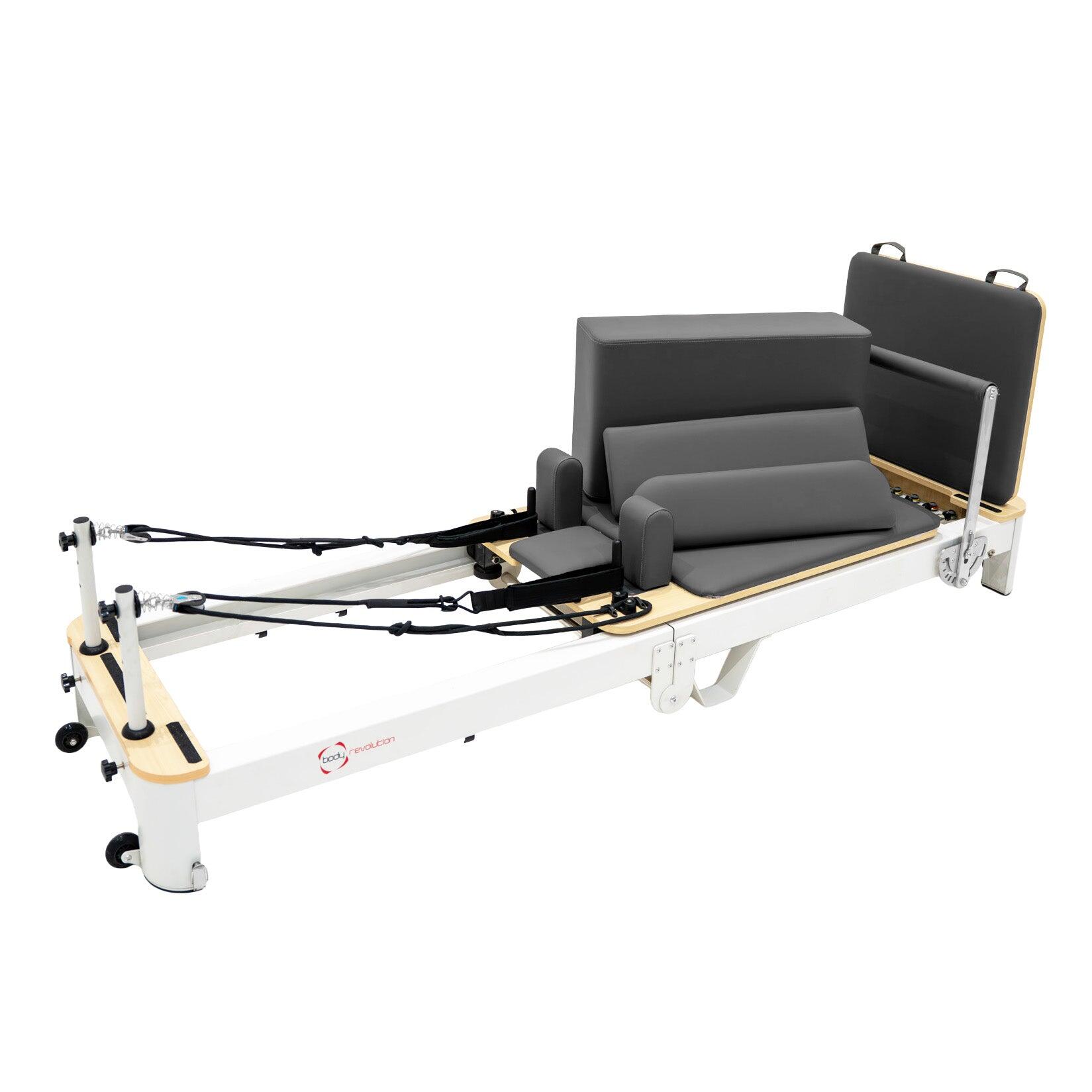 Body Revolution - Machine Pilates Reformer - Aluminium - Pilates Réformateur - Blanc - Taille Unique - Decathlon