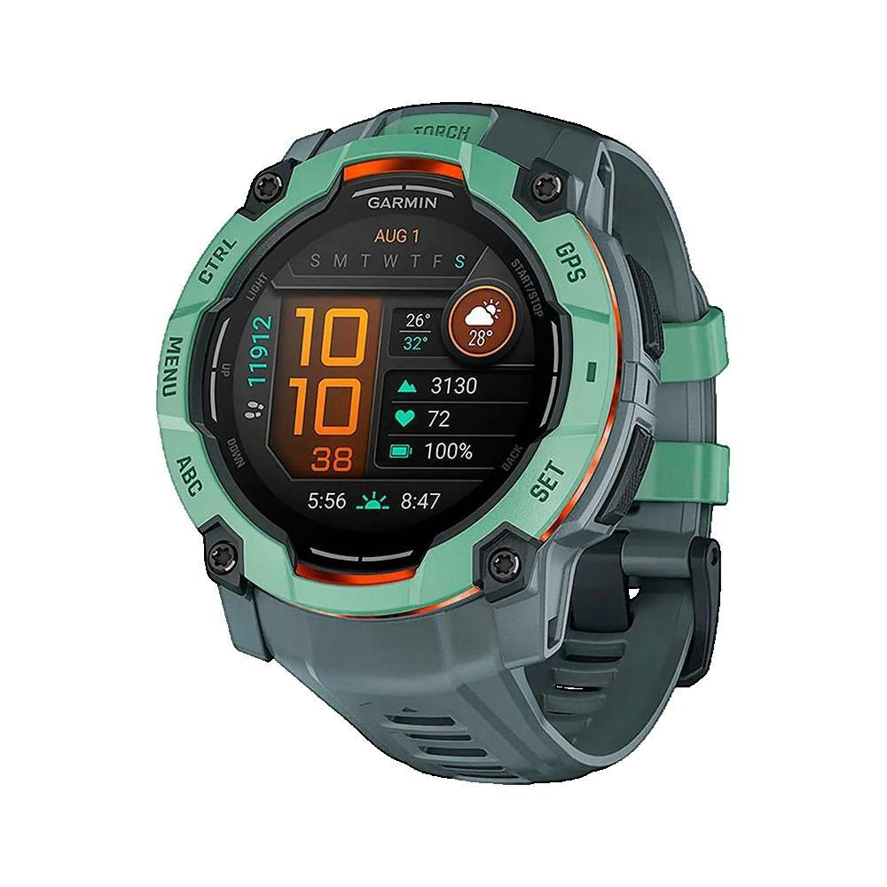 Garmin - Montre Connectée Unisexe Garmin Instinct 3 Amoled Vert - Montre Connectée - Vert - Taille Unique - Decathlon