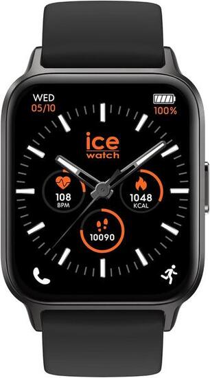 Montre connectée ICE FIT Rectangulaire avec Bracelet Silicone Noir I