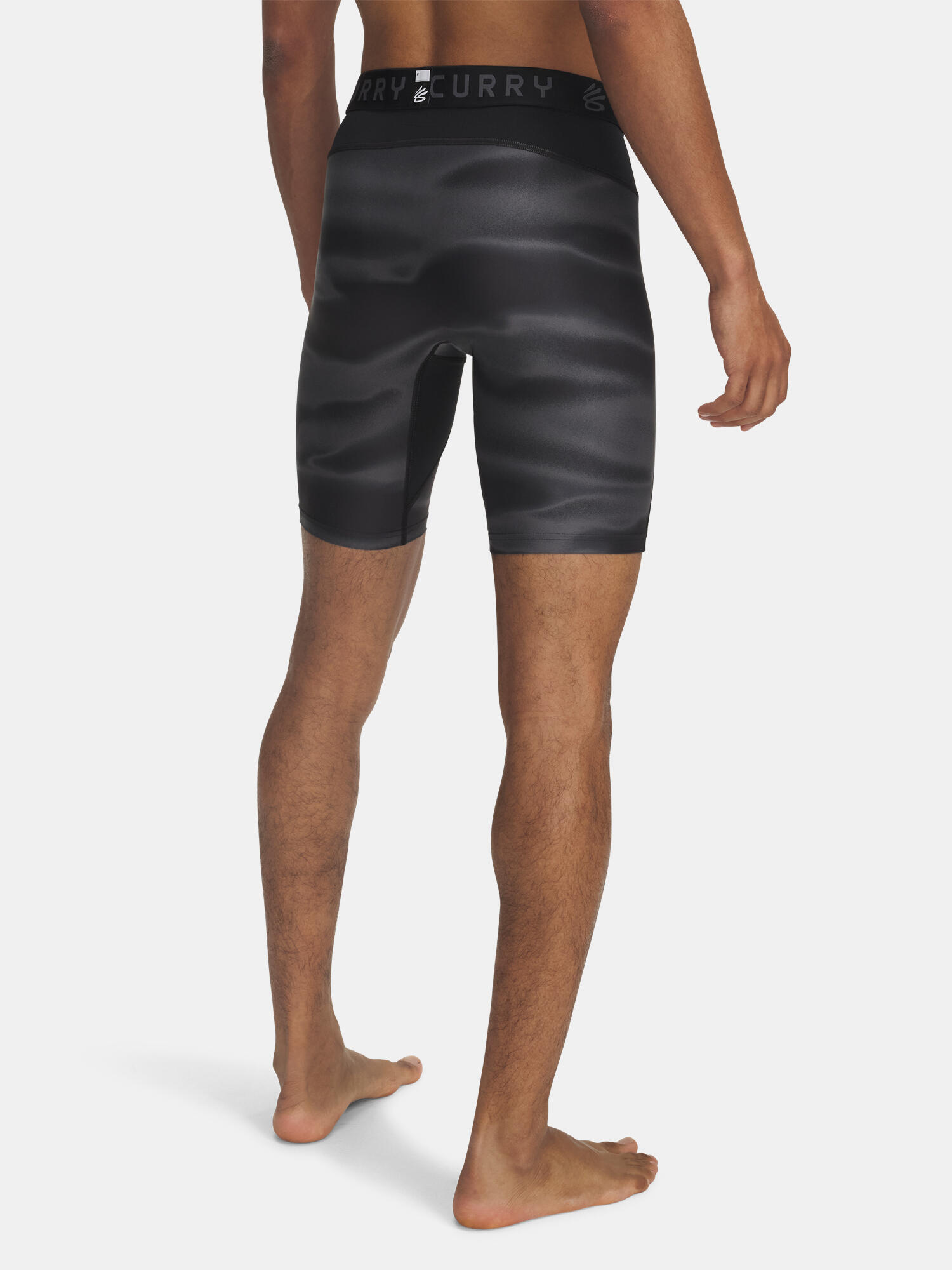 Unisex HeatGear Compressieshort voor volwassenen (Zwart/Grijs) 2/4