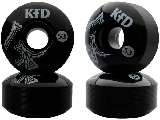 KFD KFD Team 100A Conjunto De 4 Rodas Skate - 53mm - Bandana
