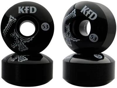 Kfd team 100a skateboard wielen 4-pack - 53mm - bandana