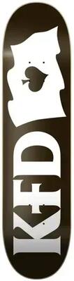 Kfd logo flagship skateboard deck - 8.25" - white