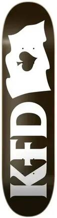 KFD Logo Flagship Skateboard Deck - 8.25" - White