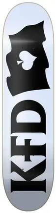 KFD Logo Flagship Skateboard Deck - 8.25" - White