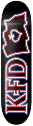 KFD Logo Flagship Skateboard Deck - 8.25" - White