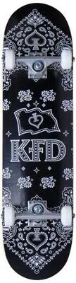 KFD Bandana Skateboard Komplettboard - 7.75" - Schwarz