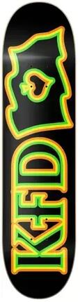KFD Logo Flagship Skateboard Deck - 8.25" - White