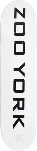 Zoo York Classic Logo Block Skateboard Deck - 8" - Weiß