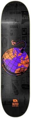 Kfd premium bomb skateboard deck - 8" - red