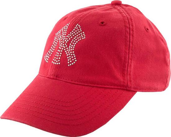 Cappello Unisex in Cotone di Lusso NY Diamonds Rosso