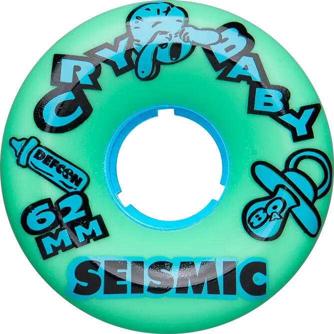 Skateboard Wheels - Crybaby - 62x40 mm 80a - Mint Defcon - Whcry 62 80A Def - Se