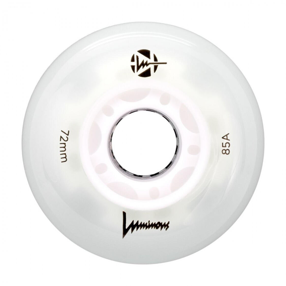 4 kółka do rolek fitness Luminous LED 76mm/85a świecące 6/6