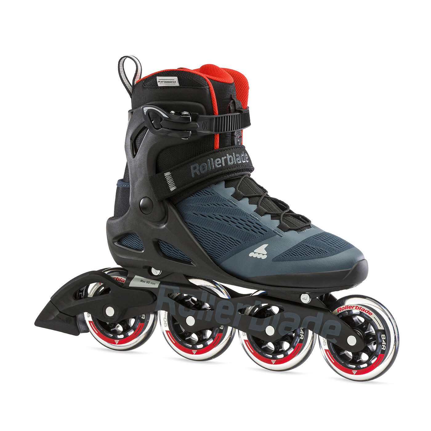 ROLLERBLADE MACROBLADE 90, AZUL ORION/ NARANJA PICANTE, 42 5/5