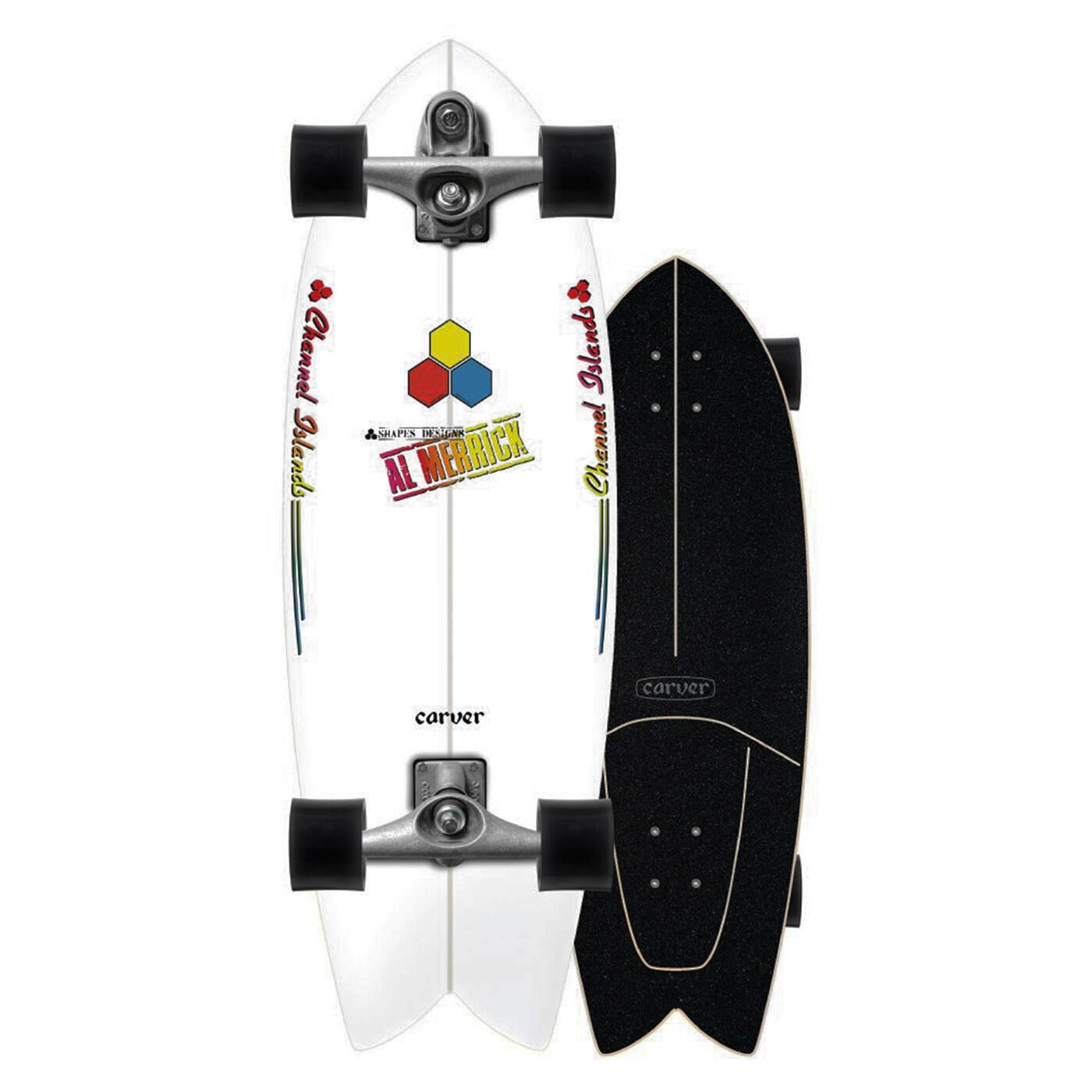 Carver - Carver Surfskate C7 Ci Fishbeard 29.25" - Surfskate - Blanc - 40 M - Decathlon