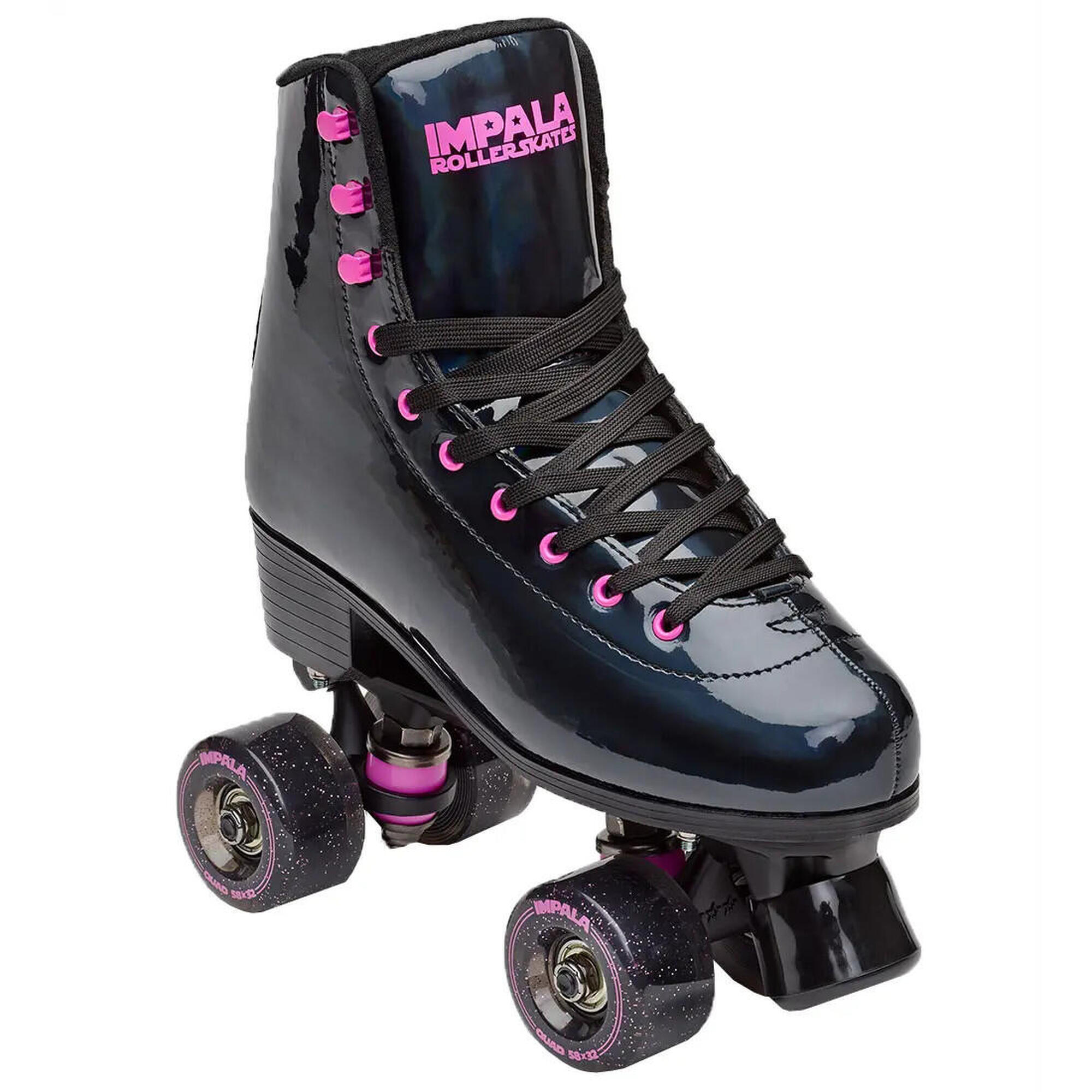Impala Skate - Impala Skate Roller Quad Black Holographic - Rollers En Ligne - Noir - 40 - Decathlon