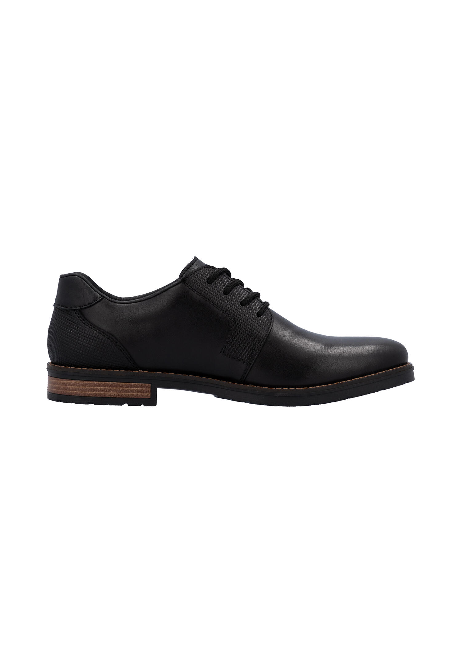 Rieker Herren Schnürschuhe Halbschuhe Leder Schuhe 14603-00 schwarz 2/7