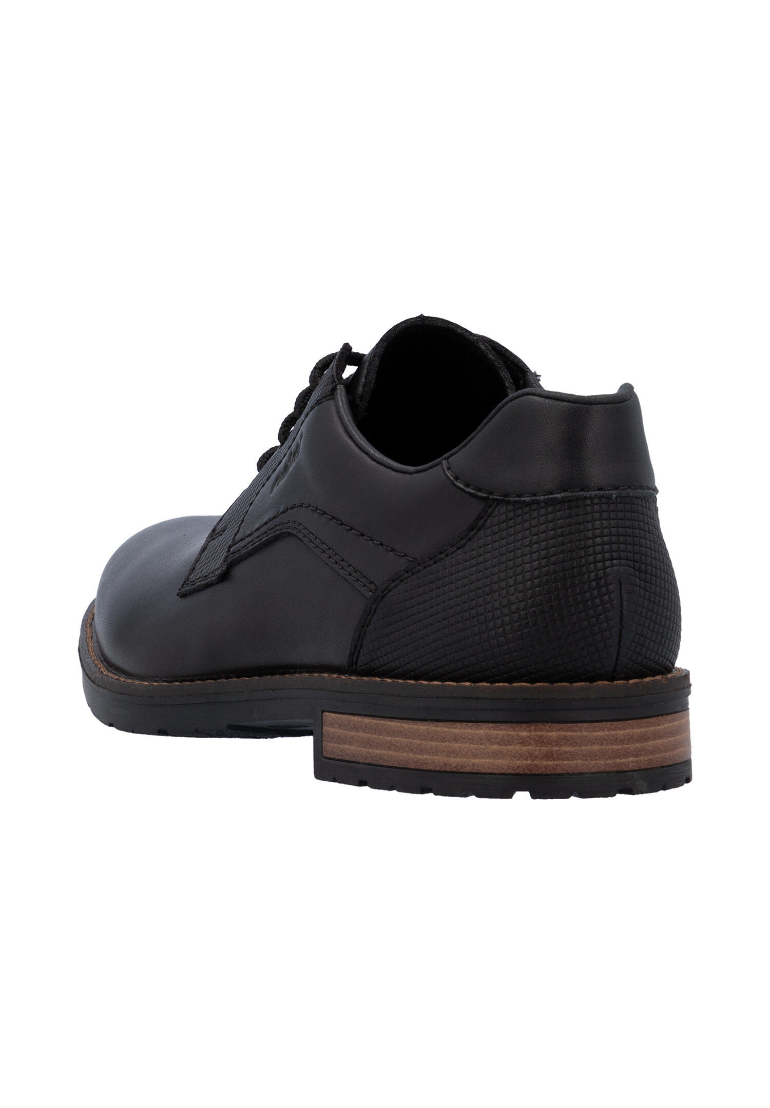 Rieker Herren Schnürschuhe Halbschuhe Leder Schuhe 14603-00 schwarz 4/7