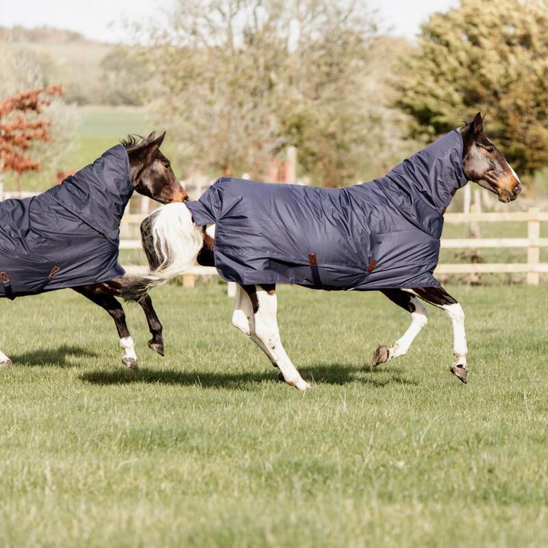 Kentucky Turnout Paardendeken All Weather Quick Dry Fleece With Neck Blauw -