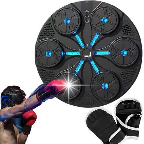 Boksz 8 ügyességi szintes edző pajzs MMA zenélő, USB-s + bokszkesztyűvel 2/7