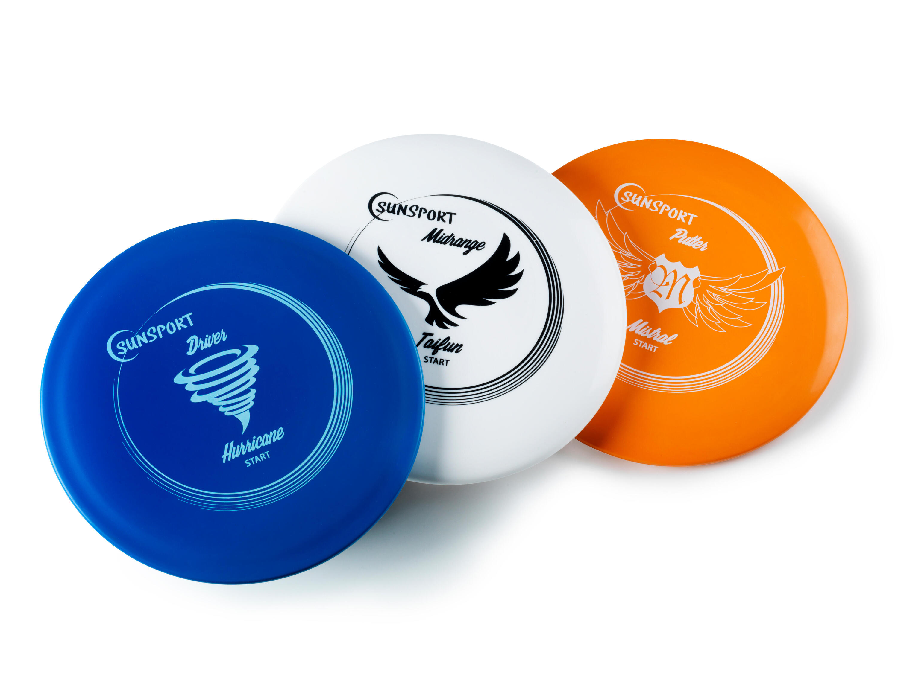 Sunsport Discgolf set START, Putter, Mid Range, Driver 3/4