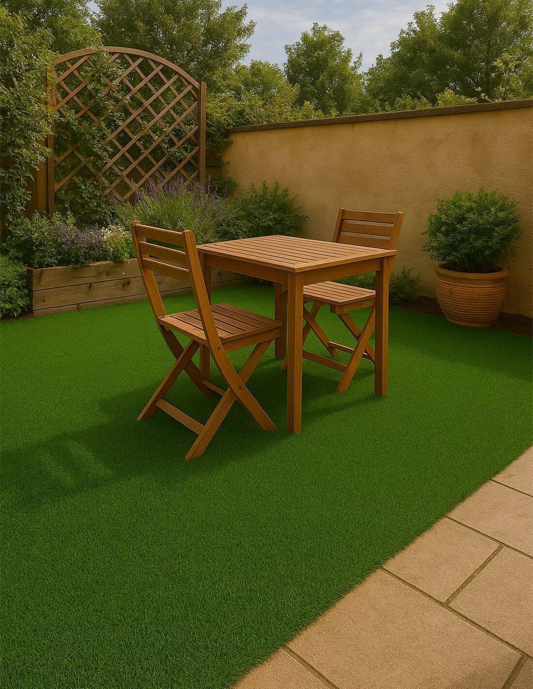 JARDIN202 - Césped Artificial Terraza PREMIUM 22mm - 2/5