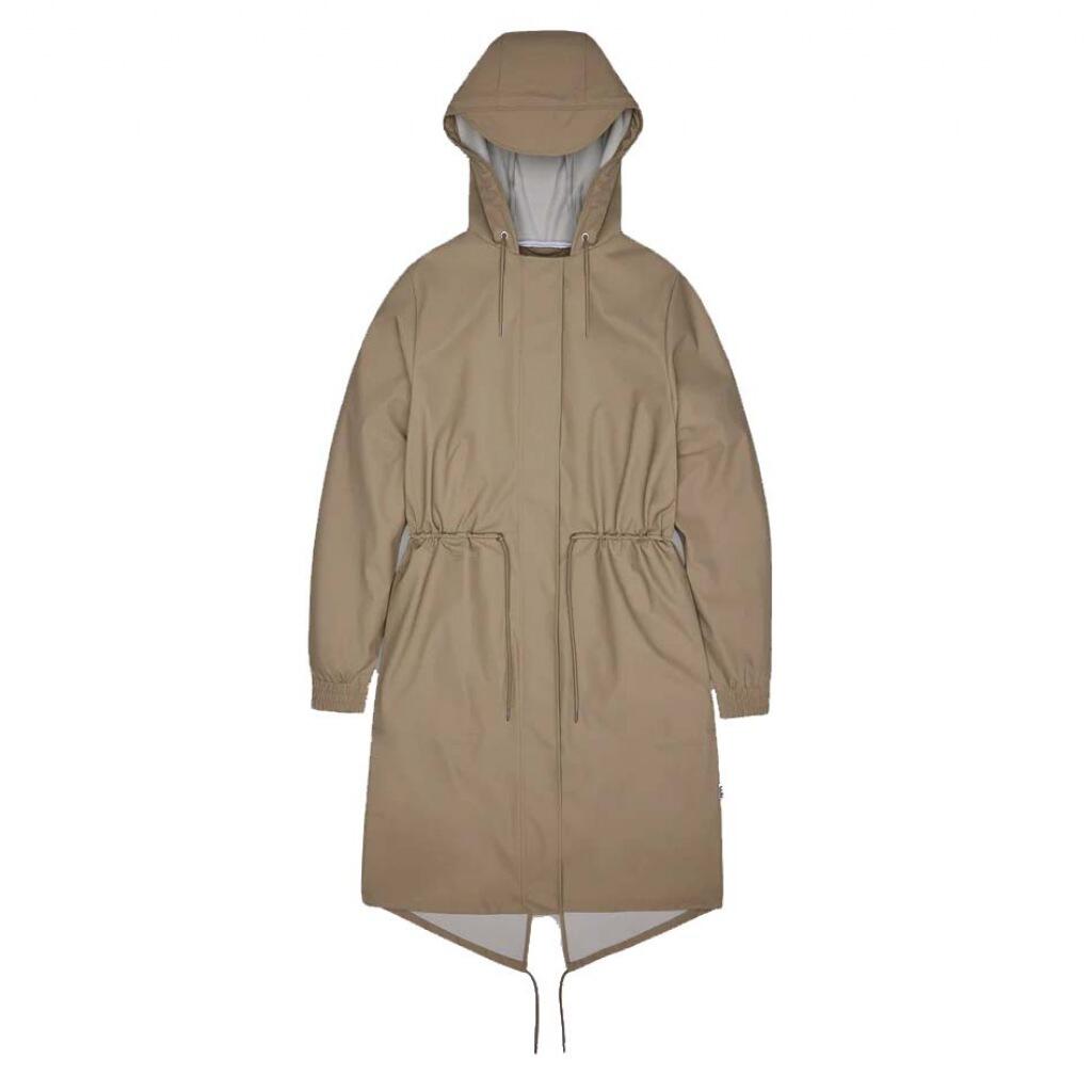 Giacca Rains Modello String W Parka W3 Colore Beige 2/5